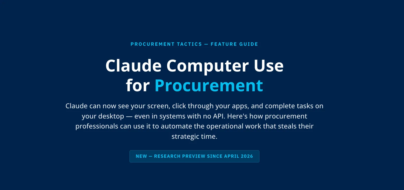 Procurement Trends 2026