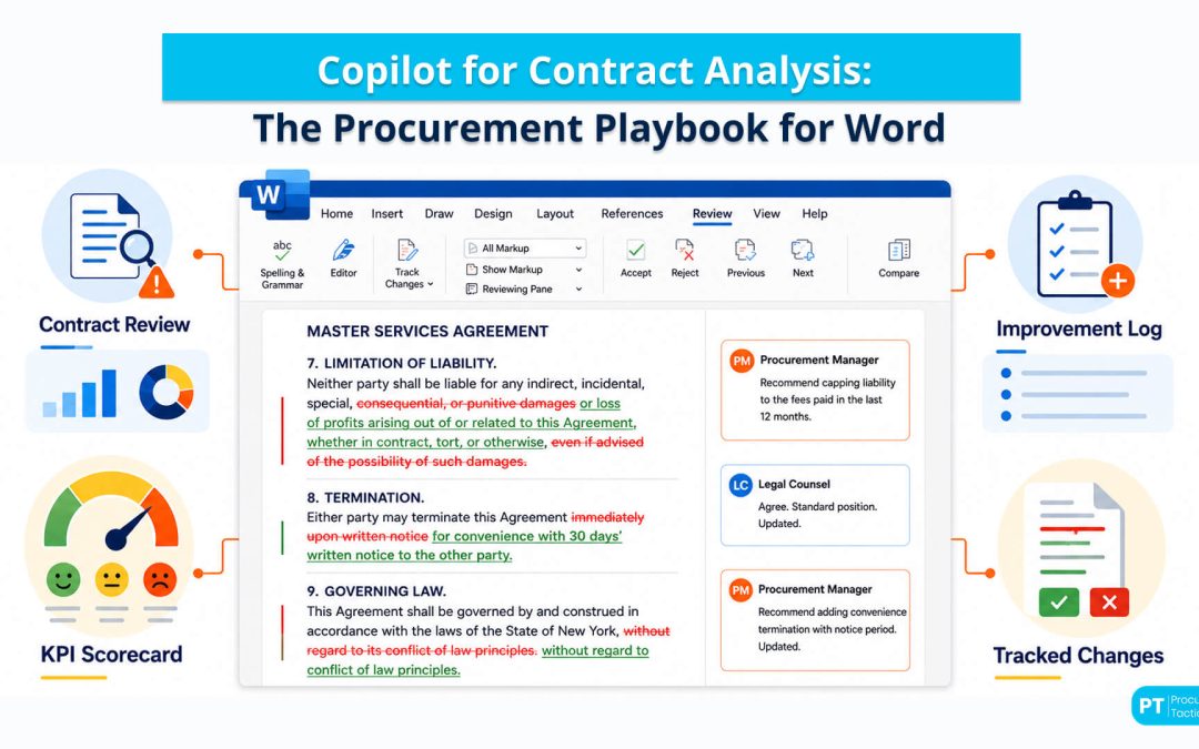 Copilot for Contract Analysis: The Procurement Playbook for Word