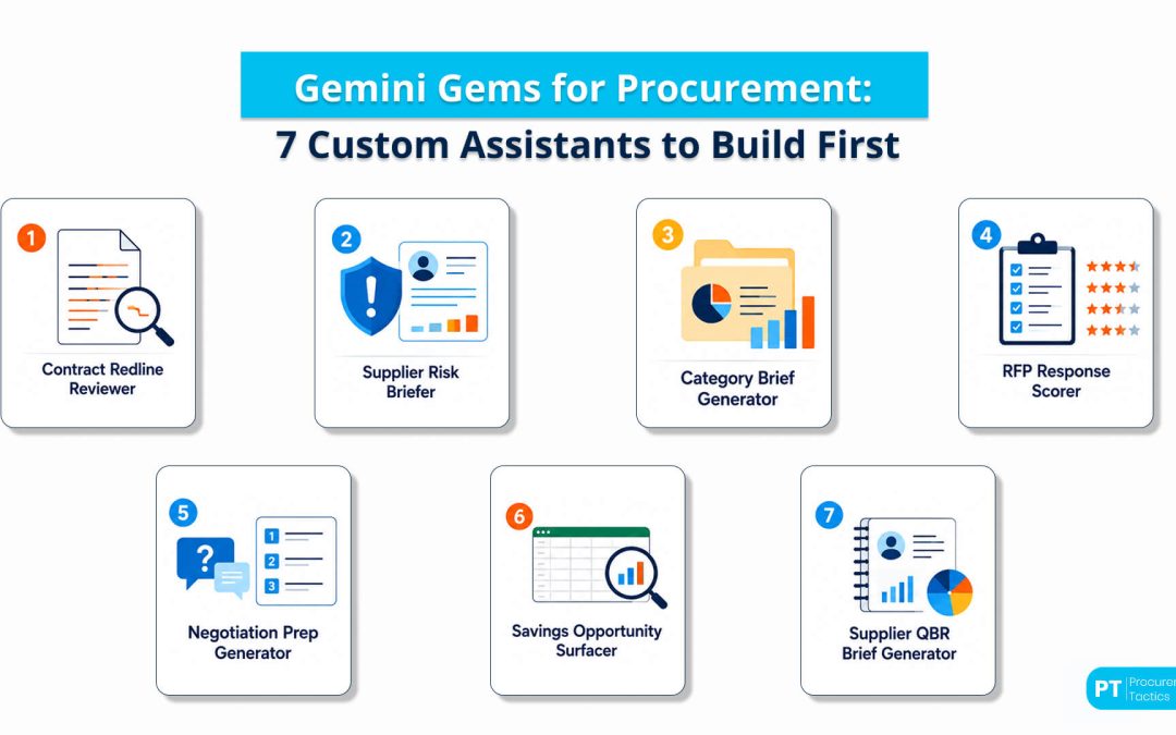 Gemini Gems for Procurement: 7 Custom Assistants to Build First