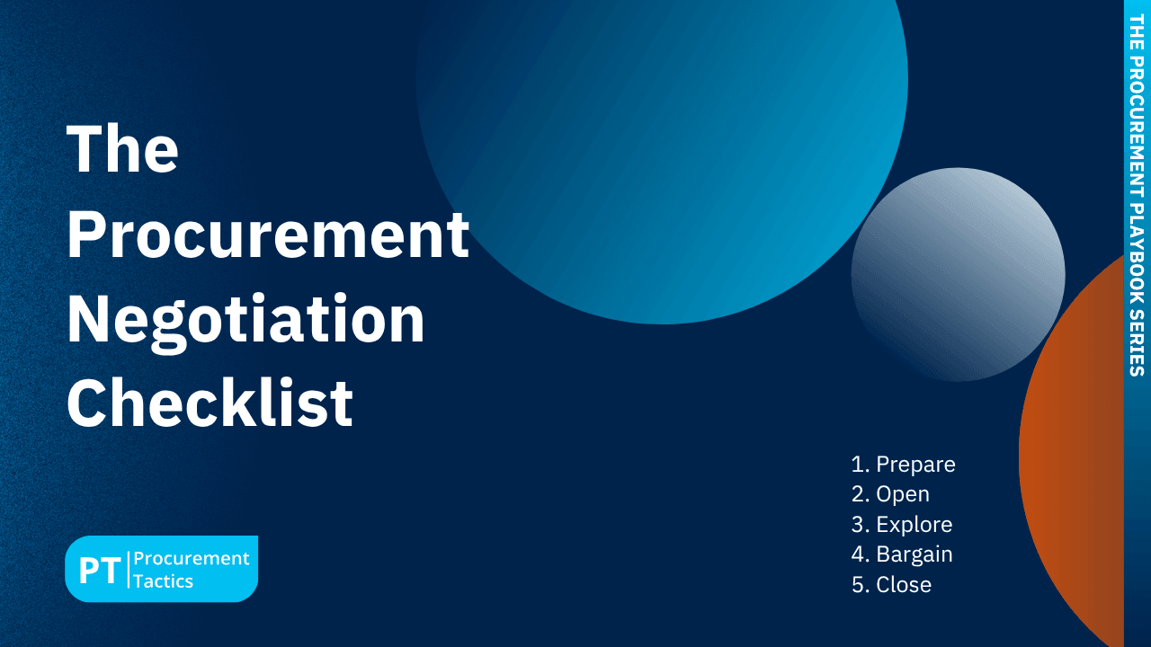 The Procurement Negotiation Checklist final
